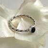 Moire_ Schwarzer Onyxring