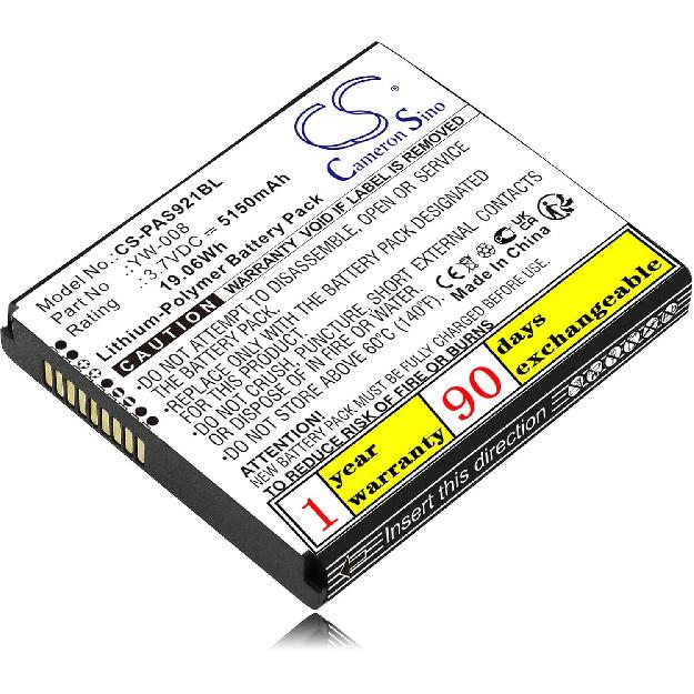 

3.7V Аккумулятор Pax A920 Pro YW-008 Высокопроизводительный сменный аккумулятор для Pax A920 Pro с YW-008/5150 мАч