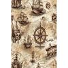 Vintage Nautical Metal Wall Art, Old Sailing Ship Pirate Decor, Home Wall Decor