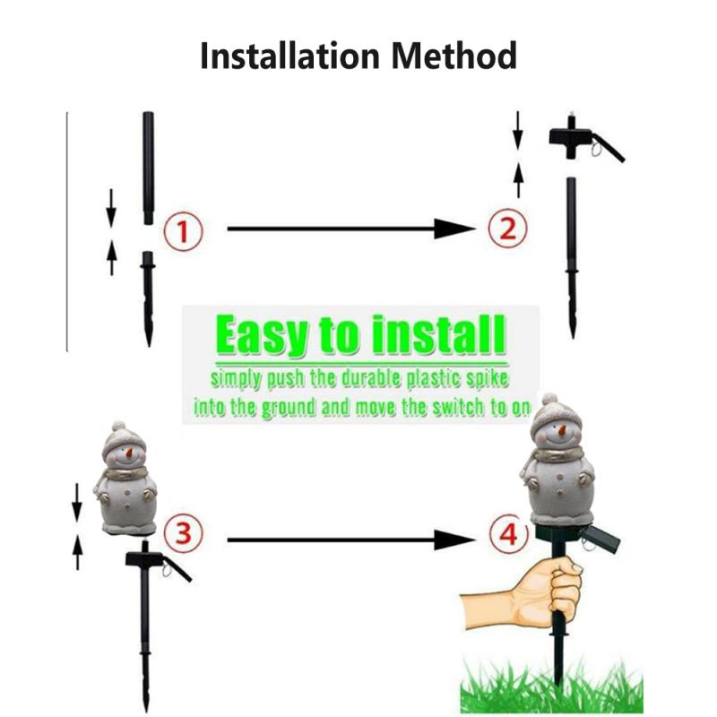 LED Solar Schneemann Landschaftsleuchte Weihnachten Harz Lichtsteuerung Induktionslampe für Außengarten
