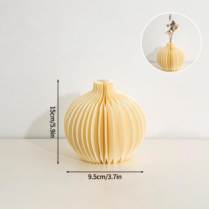 3D Paper Honeycomb Vase 2026 New Year Decoration Reusable Table Centerpieces Red Decorative Vase Wedding Christmas Party Decor