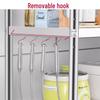 Beifu Stainless Steel 4-Tier Kitchen Storage Shelf
