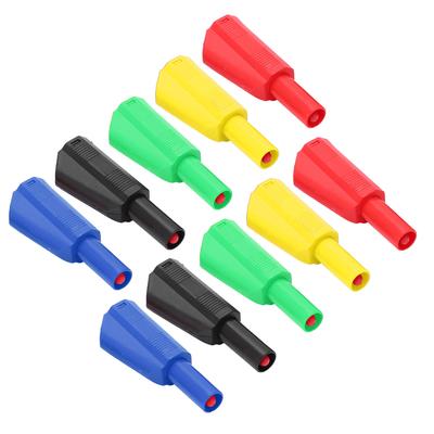 2Set U29 4mm Isolierter Bananenstecker für Elektrische Prüfung Rot Schwarz Gelb Grün Blau