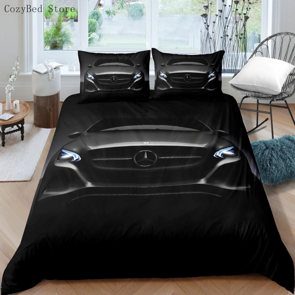 Racing Cars Bedding Set 3D Printed Duvet Cover Extreme Sports Home Decor Bedclothes For Adult Teen Boys Home Textiles