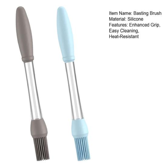 Silicone Basting Brush for Cooking Heat Resistant Pastry Brushes Food Brush for Oil Sauce Butter BBQ Baking Grilling Tools