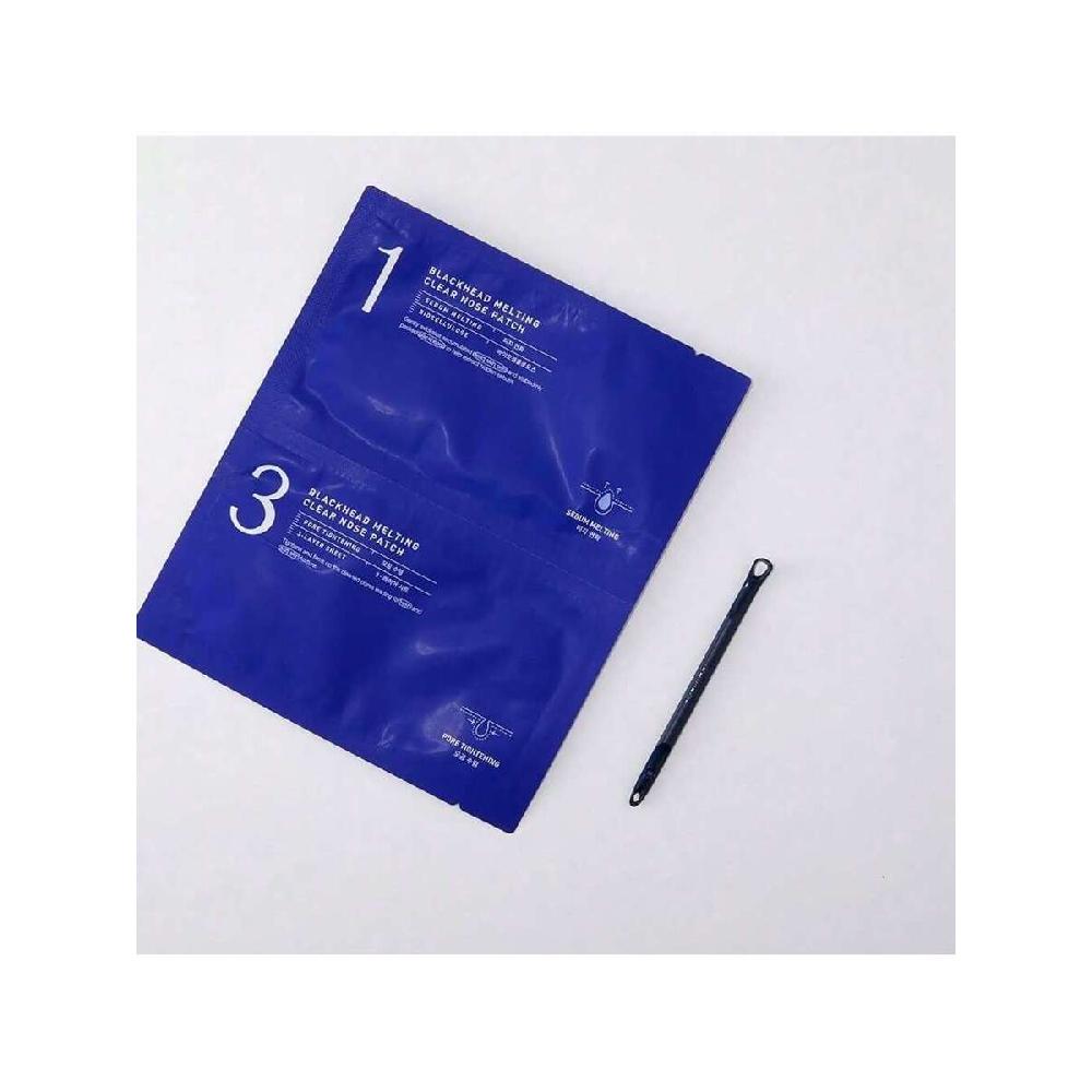Mediheal Blackhead Melting Clear Nose Patch (4 Pack), 3 Step Pore Melting And Soothing Sheets, Blackhead Remover Tool Included