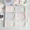10PCS Ins Hollow Folding Card Photo Frame Protection Packaging Material Decoration Folding DIY Message Greeting Card Card