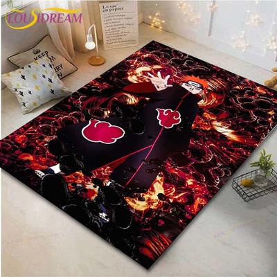 Anime Naruto Printed Floor Mat Living Room Area Rugs Bedroom Bedside Bay Window Carpet