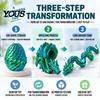 Desktop Decorative Ornament 3D Printed Articulated Dragon Fidget Toy, Twist Eggs, Slippery Stress Relief Toy Egg Flexible Desk for Home Office