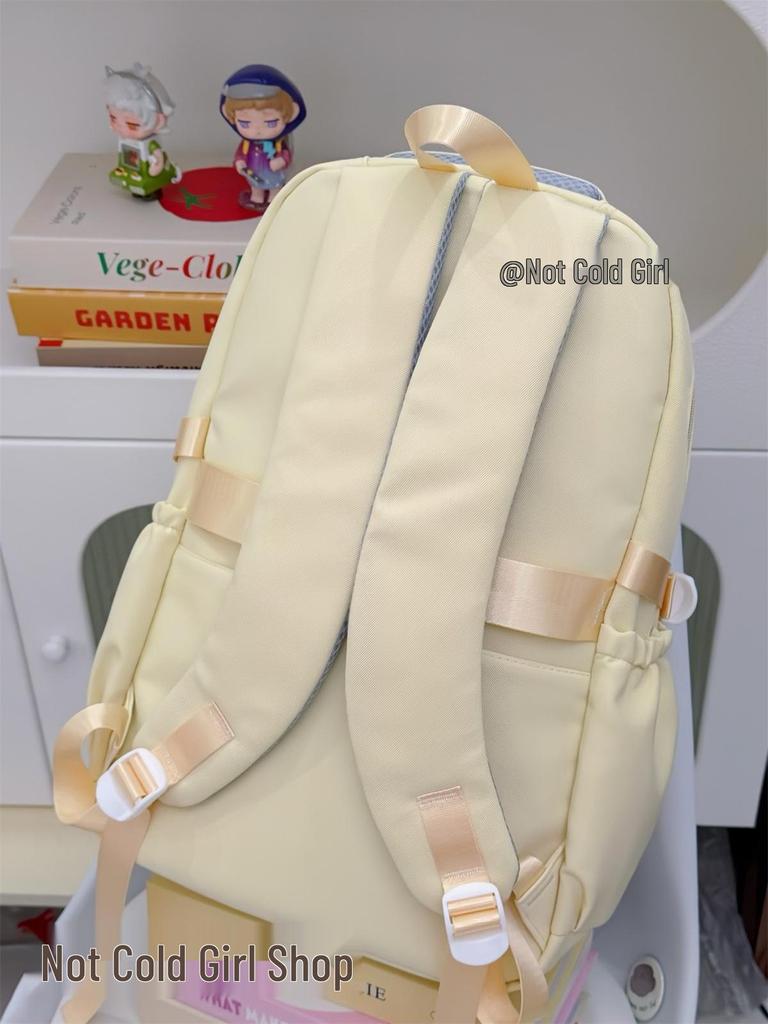 Large Capacity College Style Backpack for Girls - Cute School Bag for Middle & High School Students