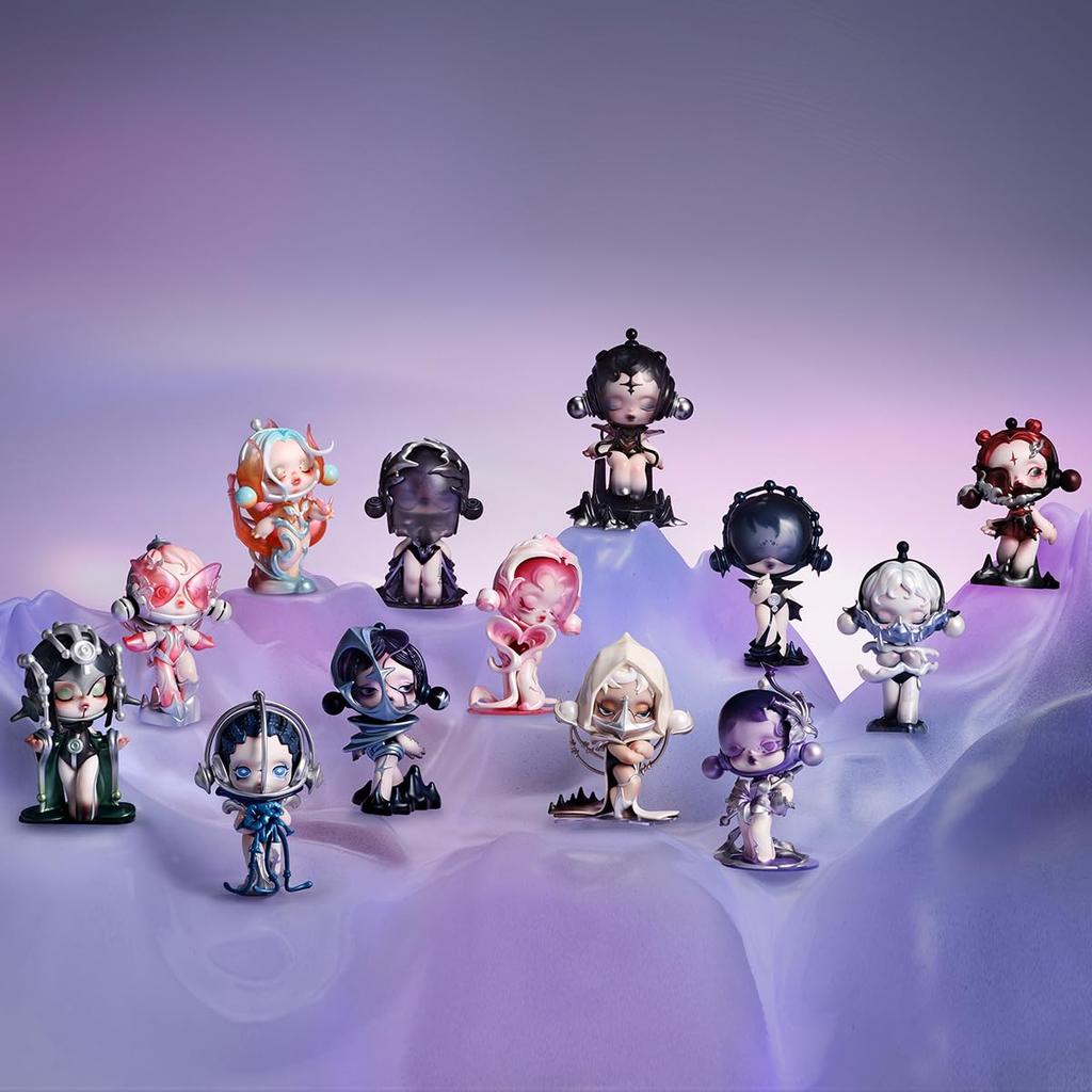 POP MART SKULLPANDA Seria Dźwięk Pudełko 12 Pop Mart Gacha Gacha Tajemnicze Pudełko Figurka Model Plastikowy Zabawka Premium PVC Miękki Winyl Oryginalna Postać Urodziny