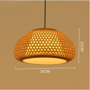 Rattan Pendant Natural Hand Woven Bamboo Lamp Decorative Lighting Fixture for Home Hotel Restaurant Lights
