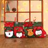 Retro Christmas Socks Gift Bag Christmas Candy Bag Stereo Gift Socks