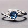 1Pc Fashionable Twisted Arm Synthetic Zircon Ring Romantic Light Luxury Style Ring