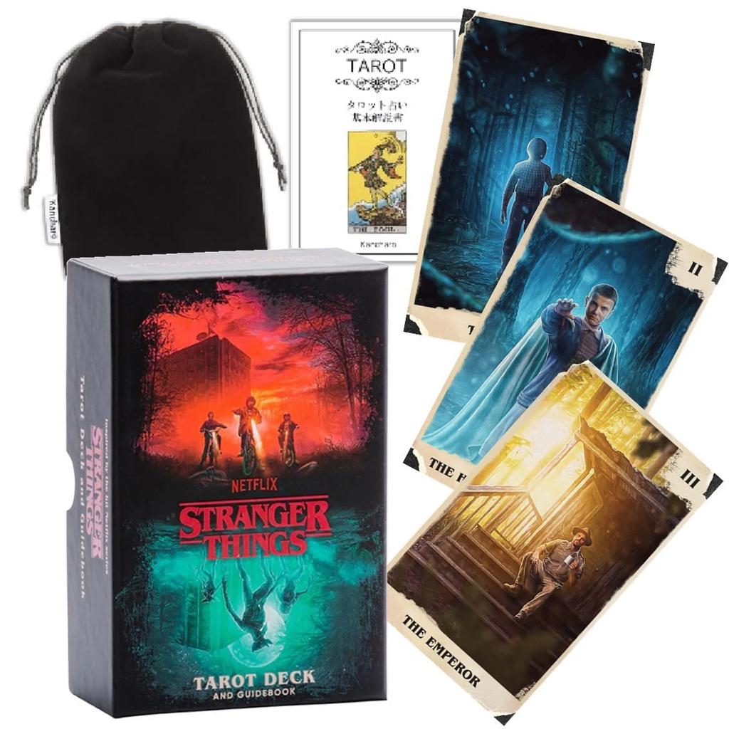 Kancharo Tarotkort 78 Stykker Tarot Spådomsting Tarotstokk og Japanske Tarotkort Grunnleggende Instruksjoner Pung Inkludert [Stranger Guidebok]