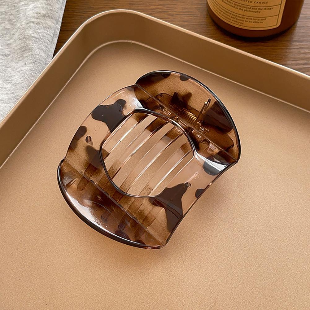 Pinza para el pelo retro con diseño de carey, elegante y sencilla, antideslizante, accesorio para el pelo para mujer.