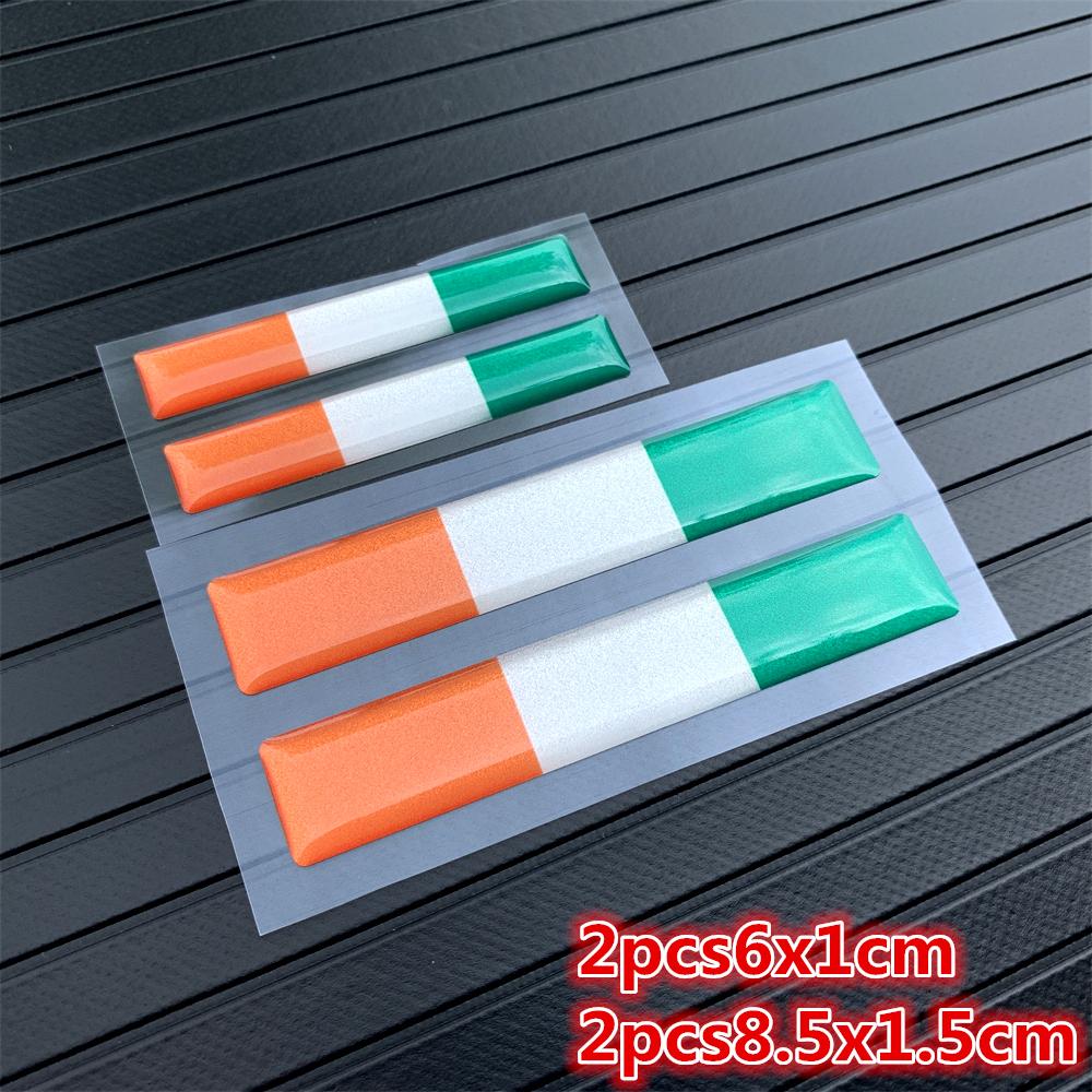 3D Brazil Korea UK ITALY FRANCE GERMAN Russia Spain National Flags Car Stickers Automobiles Motorcycles Decorating Accessories