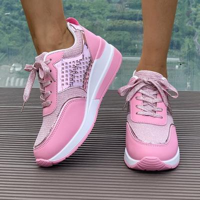 Summer Spring Women Casual Sneakers 2025 New Walking Shoes Women Outdoor Comfortable Lace Up Platform Sneakers