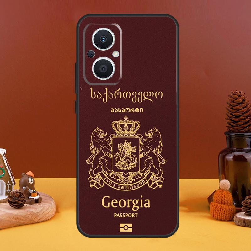 Georgia Flag Case For OPPO Reno 4Z 5Z 8T 10 Pro 11 F 4 6 7 8 5 Lite OPPO Find X6 X5 Pro X2 X3 Lite Cover