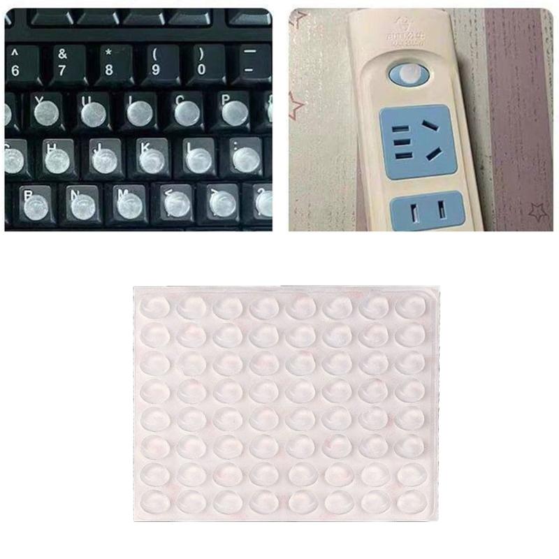Transparents Silicone Keycap Covers 12x4mm 64Pcs Set For Long Nails Protections And Personalize Keyboard Decoration