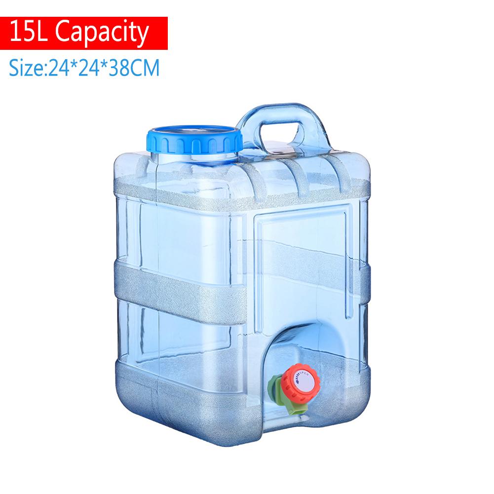 Secchio per Acqua Portatile da 5/7,5/8/10//12/15L Serbatoio Contenitore per Acqua Pura per Viaggio con Rubinetto per Campeggio all'Aperto Cottura Picnic Escursionismo