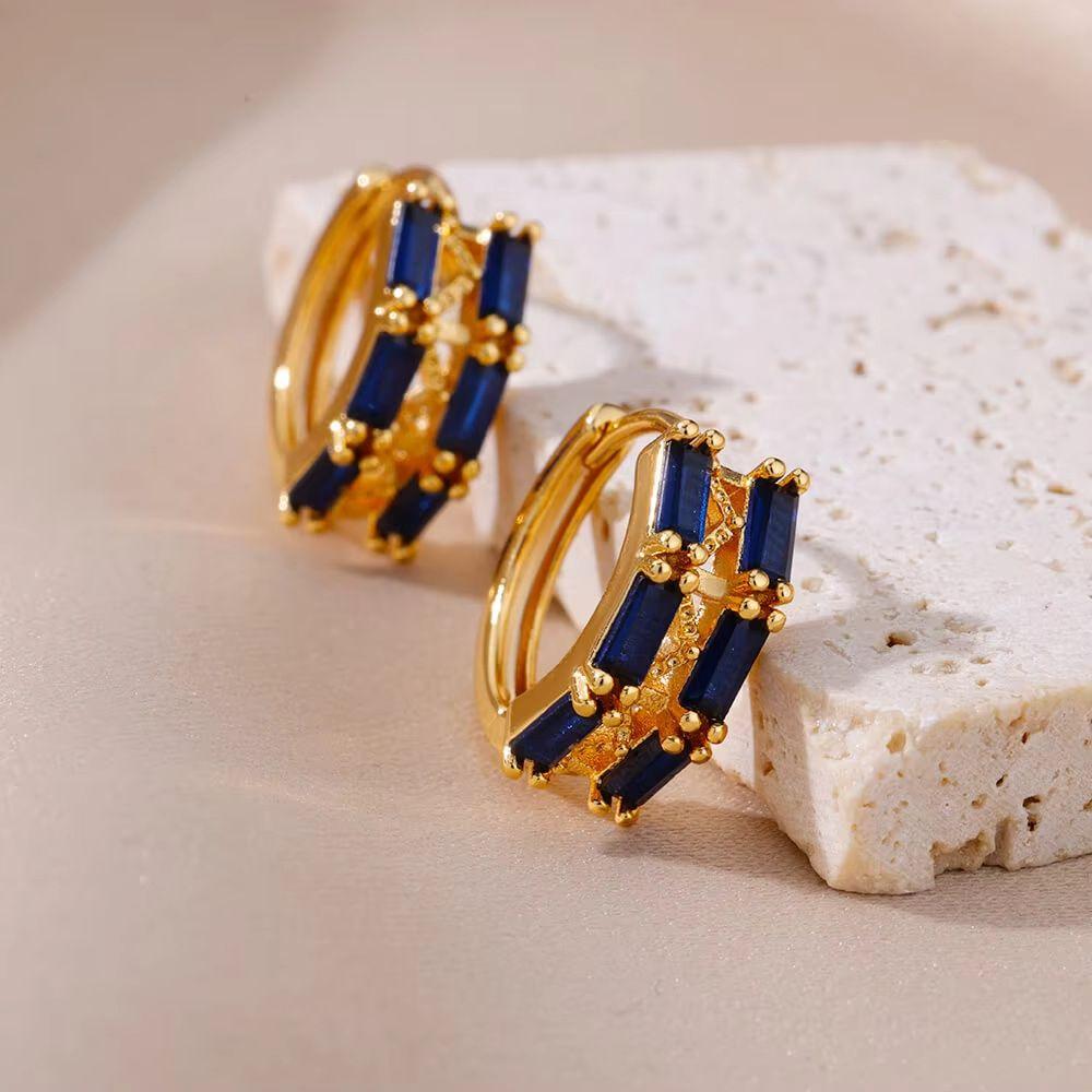 Sparkling Zircon Earring Trendy Stud Earrings NEW Hoop Earring Gift