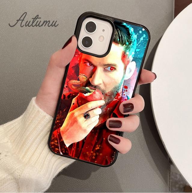 Lucifer TV Phone Case for iPhone 11 12 13 14 Pro Max Mini X XR XS SE 2020 5 6S 7 8 Plus Samsung Galaxy S21 S22 Cover Shell