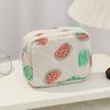 Cute Small Makeup Pouch Bow/Floral Quilted Cosmetic Organizer for Travel Daily Puffy Cotton Toiletry Pencil Purse with Zipper for Women Girls