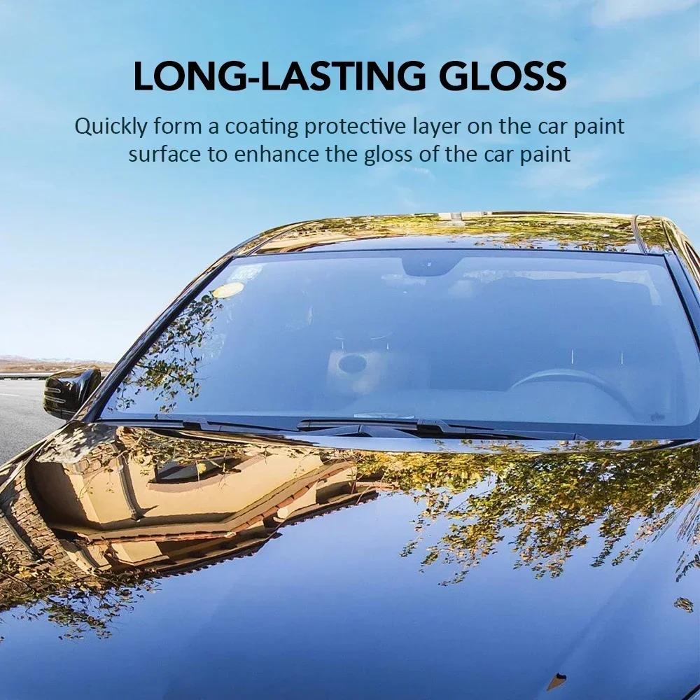 Car Wax Crystal Plating Set - Hard Glossy Paint Coating with Waterproof Film for Automotive Polish