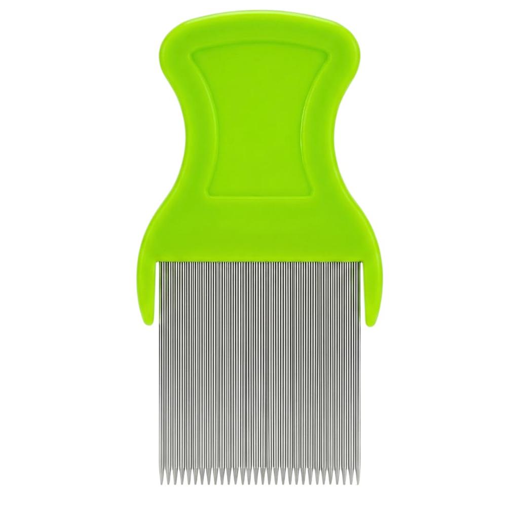 Hybrid Lice & Nits/Dandruff Removal Stainless Steel Comb With Multiple Colour