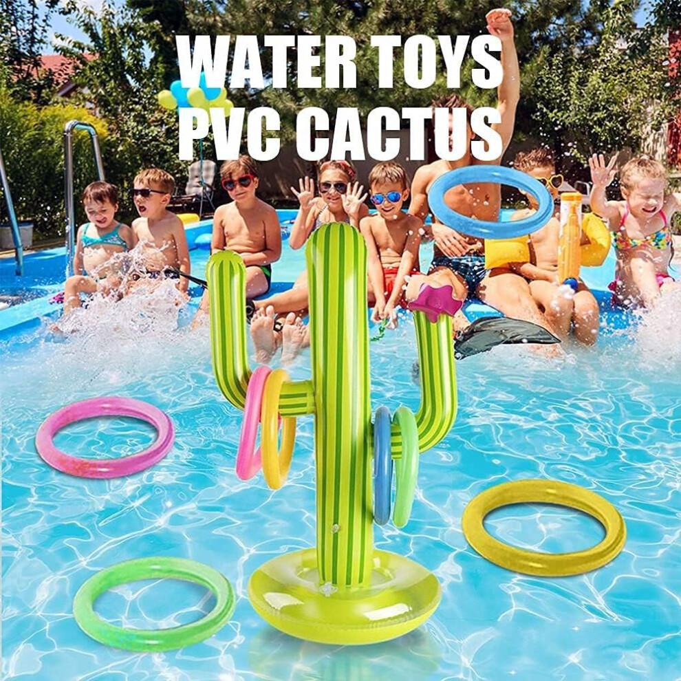 Refroidisseur de piscine avec cactus gonflable portable et réutilisable, jouets de piscine en PVC pour décorations de fêtes d'été et animations