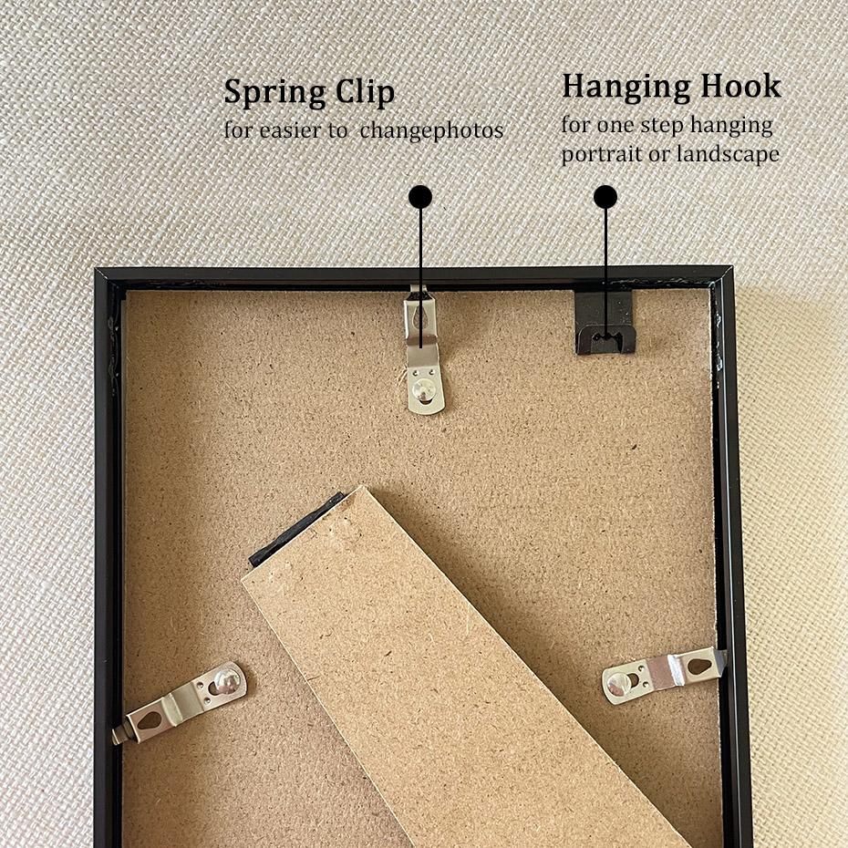 Goldene Schwarz Bild Foto Rahmen Aluminium Plexiglas Matte Wand Montage Galerie Wohnzimmer Wohnkultur