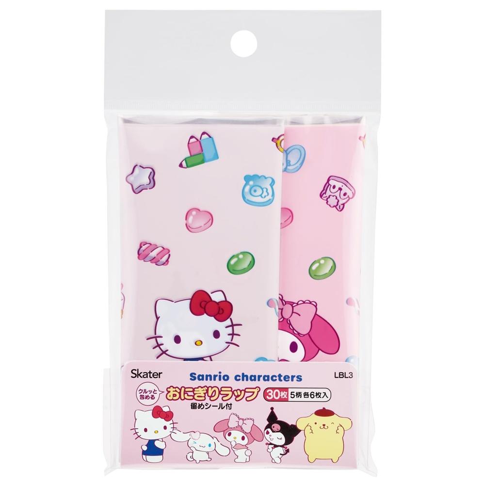 

Skater Lunch Box Onigiri Wrap, 30 pieces, 18 x 18cm, 5 patterns, 6 pieces each, clasp included Sanrio All Stars Mashu Gumi LBL3-A