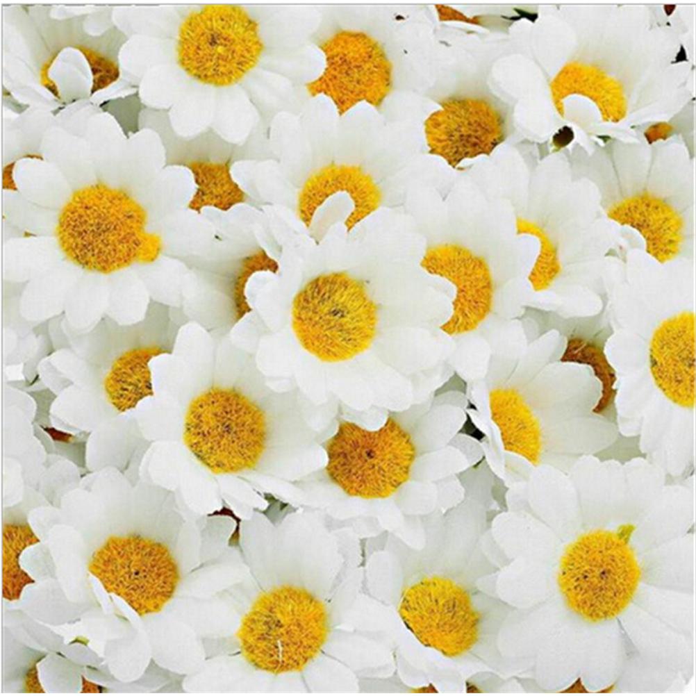 

100 шт. искусственные шелковые цветы герберы маргаритки для свадебной вечеринки своими руками,
