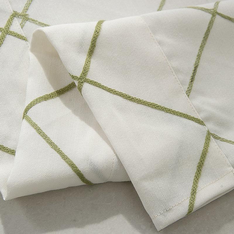 

Готовые шторы Однотонные Вышивка Рукав Короткая штора Штора-веер Однотонная штора Шторы 42 * 18 (107 * 46cm)