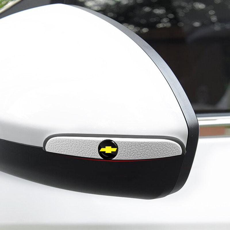 4Pcs Car Door Anti-Collision Strip Rearview Mirror Protection Sticker For Chevrolet Cruze Malibu Sail Spark Captiva Equinox Trax Tracker AVEO Lova RV