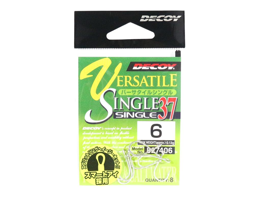 Decoy Single 37 Versatile Lure Hook Size 6 (7406)