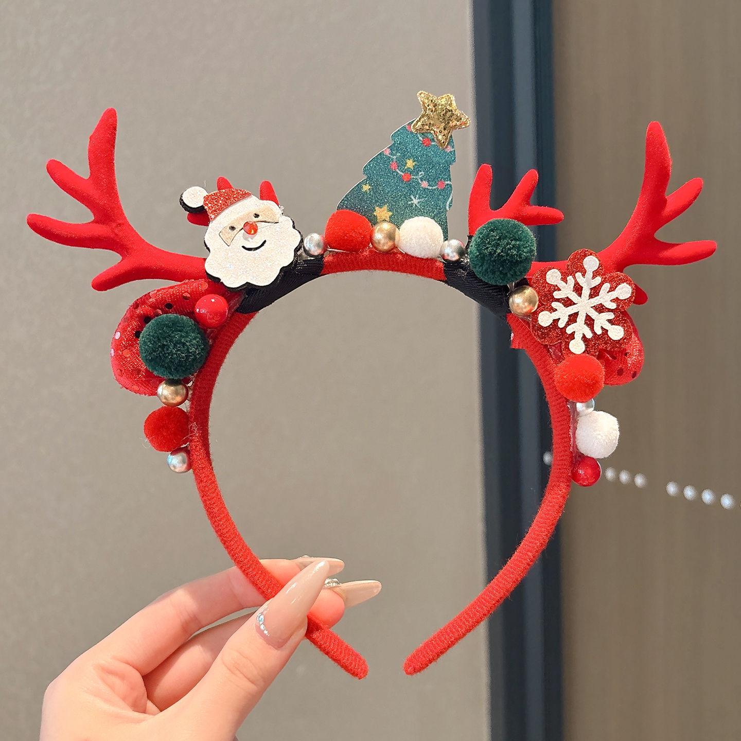 

2025 Mori Style Antler Headband: Christmas Hair Clip and Costume Accessory