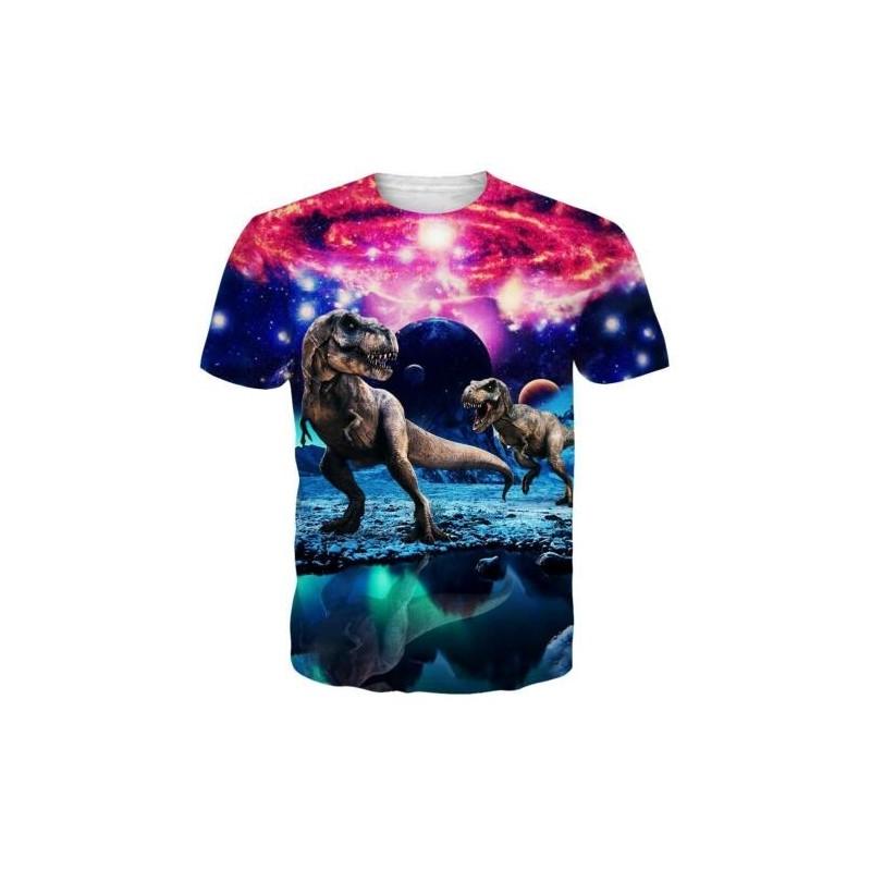 Space Galaxy Skull 3d Print Womens Mens Casual Tshirt Short Sleeve Graphic Tee With Vibrant Design