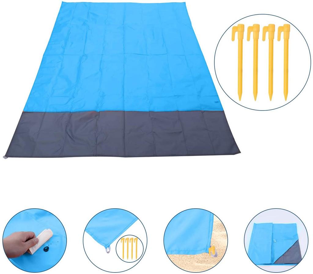 Large Beach Blanket Picnic Blanket Floor Mat Folding Outdoor Camping