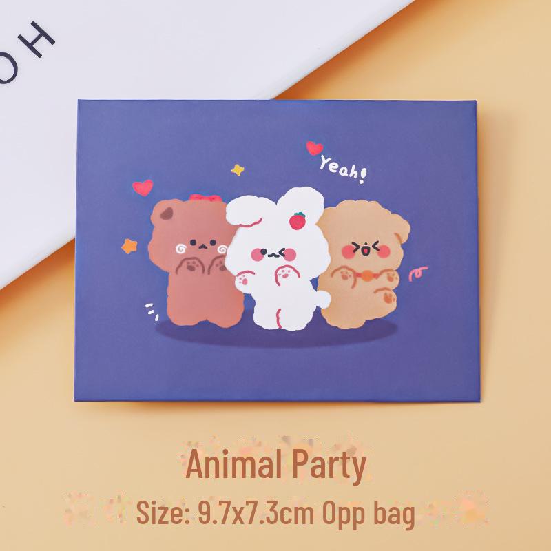 "Kreslená obálka skládací blahopřání k narozeninám studentských dětí, vzkaz, vyznání Tanabata a požehnání"