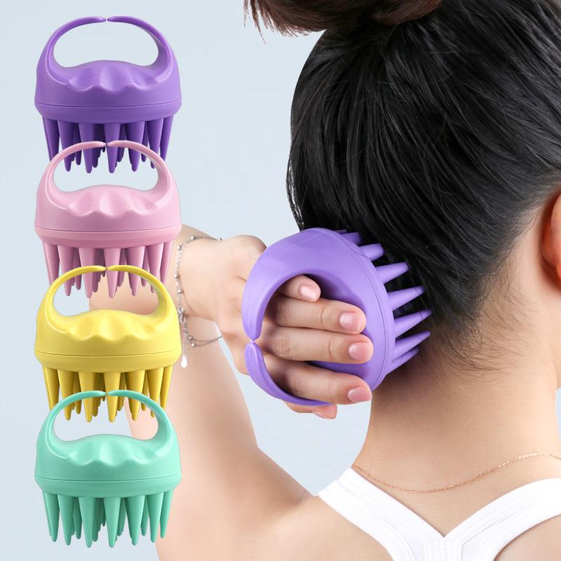 Lazy Shampoo Brush Soft Comb Tooth Adult Bath Cleaning Massage Multifunctional Household Long Tooth Shampoo Brush