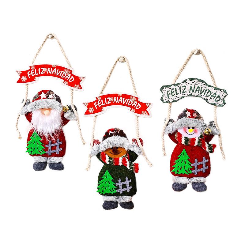 

1Pc Christmas Pendant Alphabet symbol Doll Pendant Window Dressing Cloth Scene Layout