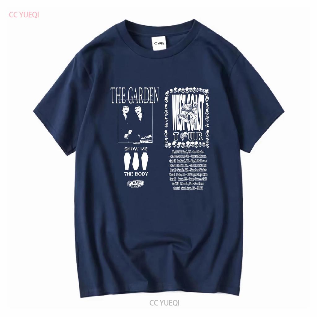 The Garden Band West Coast Tour T Shirt Full Size S 5XL SO725 vintage Washed homme graphic Casual Versatile Slightly
