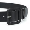 Fashionable Square Buckle  Pastel and Vibrant Colors Women’s Versatile Decorative Belt Simple Everyday Casual Wide Belts