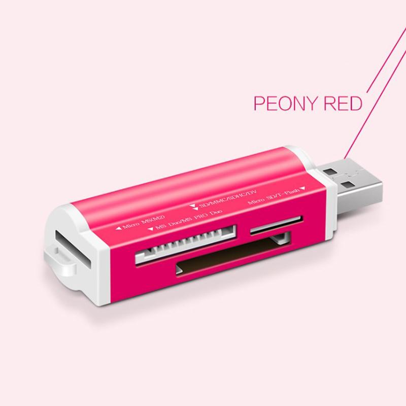 

Высокоскоростной многофункциональный USB 2.0 универсальный считыватель карт памяти для T-Flash Mmc Sdhc Ms Pro Duo Tf M2 Memory Stick