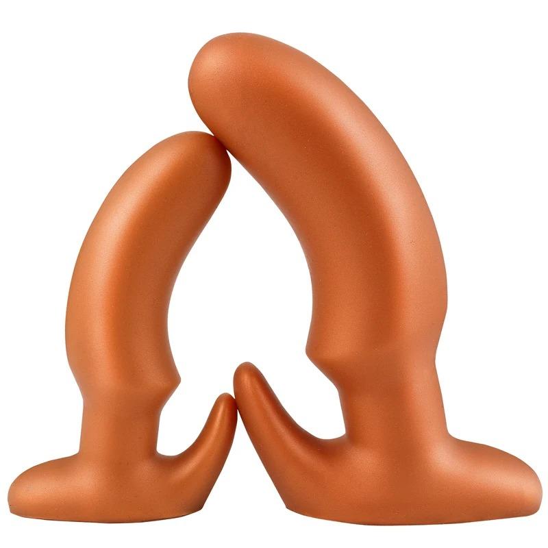 Plug Anal Portable Massage Prostatique Silicone Plug Anal Géant Dilatateur Anal Entraînement Stimuler Vagin Masturbation Jouets Sexuels pour Adultes