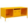 Vidaxl Stolik Kawowy, Musztarda, 101,5X50X43,5 , Stal
