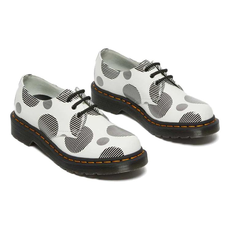Dr. Martens Proste Wygodne Płaskie Buty Casualowe Buty Damskie Białe 26877101