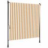 VidaXL Store Roulant D'extérieur Orange Et Blanc 150x270cm Tissu Acier 368770